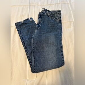 Women Just Black High Rise Straight Leg Jeans Size 31